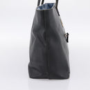 FENDI Monster Tote Bag Leather Black Silver Auth 201937-4