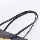 FENDI Monster Tote Bag Leather Black Silver Auth 201937-8