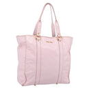 Miu Miu Tote Bag Patent leather Pink Gold Auth 201938-1