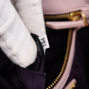 Miu Miu Tote Bag Patent leather Pink Gold Auth 201938-12