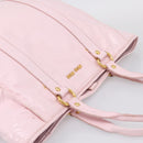 Miu Miu Tote Bag Patent leather Pink Gold Auth 201938-6