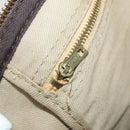 Christian Dior Trotter Canvas Boston Bag Brown Gold Auth 201940-19