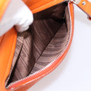 Salvatore Ferragamo Sofia Gancini Bag Leather 2way Orange Silver Auth 201941A-25