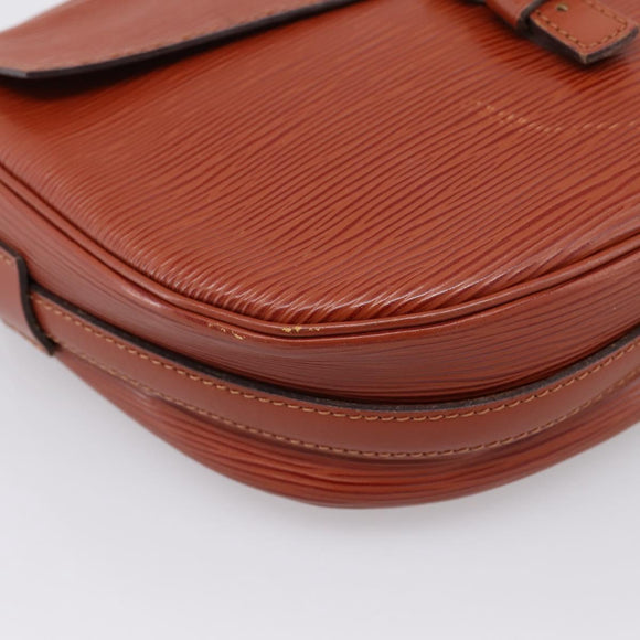 LOUIS VUITTON Epi Jeune FilleMM Shoulder Bag Brown M52153 LV Auth 201943