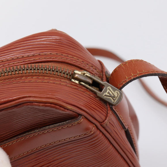 LOUIS VUITTON Epi Jeune FilleMM Shoulder Bag Brown M52153 LV Auth 201943