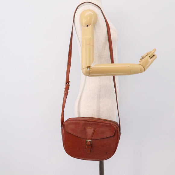LOUIS VUITTON Epi Jeune FilleMM Shoulder Bag Brown M52153 LV Auth 201943