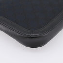 GUCCI GG Canvas Shoulder Bag Black Gold 001 4142 Auth 201947A-16