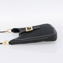 GUCCI GG Canvas Shoulder Bag Black Gold 001 4142 Auth 201947A-3