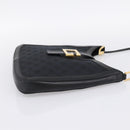 GUCCI GG Canvas Shoulder Bag Black Gold 001 4142 Auth 201947A-4