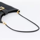 GUCCI GG Canvas Shoulder Bag Black Gold 001 4142 Auth 201947A-7