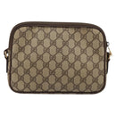 GUCCI GG Supreme Shoulder Bag PVC Leather Beige Gold 007 14 6428 Auth 201948-2