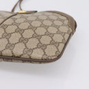 GUCCI GG Supreme Web Sherry Line Bag PVC Beige Gold 904 02 047 Auth 201950-9