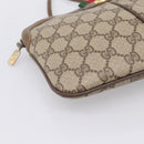 GUCCI GG Supreme Web Sherry Line Bag PVC Beige Gold 904 02 047 Auth 201950-14