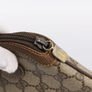 GUCCI GG Supreme Web Sherry Line Bag PVC Beige Gold 904 02 047 Auth 201950-10