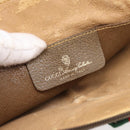 GUCCI GG Supreme Web Sherry Line Bag PVC Beige Gold 904 02 047 Auth 201950-17