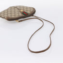 GUCCI GG Supreme Web Sherry Line Bag PVC Beige Gold 904 02 047 Auth 201950-7