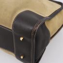 LOEWE Amazona 28 Hand Bag Suede Beige Gold Auth 201951-15