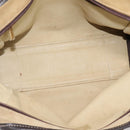 LOEWE Amazona 28 Hand Bag Suede Beige Gold Auth 201951-11