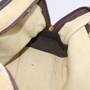 LOEWE Amazona 28 Hand Bag Suede Beige Gold Auth 201951-19