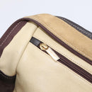 LOEWE Amazona 28 Hand Bag Suede Beige Gold Auth 201951-20