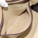 LOEWE Amazona 28 Hand Bag Suede Beige Gold Auth 201951-21