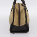 LOEWE Amazona 28 Hand Bag Suede Beige Gold Auth 201951-3