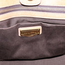 Miu Miu Hand Bag Vittero Dino Leather 2way Beige Gold Auth 201952A-18