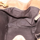 Miu Miu Hand Bag Vittero Dino Leather 2way Beige Gold Auth 201952A-20