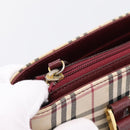 BURBERRY Nova Check Tote Bag Canvas Beige Gold Auth 201953-10