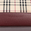 BURBERRY Nova Check Tote Bag Canvas Beige Gold Auth 201953-17