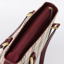 BURBERRY Nova Check Tote Bag Canvas Beige Gold Auth 201953-6