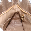 CARTIER Marcello Hand Bag Leather Gold Auth 201954-20