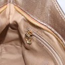 CARTIER Marcello Hand Bag Leather Gold Auth 201954-21
