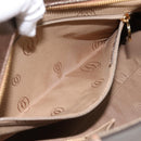 CARTIER Marcello Hand Bag Leather Gold Auth 201954-22
