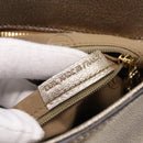 CARTIER Marcello Hand Bag Leather Gold Auth 201954-12