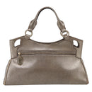 CARTIER Marcello Hand Bag Leather Gold Auth 201954-2