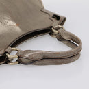 CARTIER Marcello Hand Bag Leather Gold Auth 201954-7