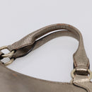 CARTIER Marcello Hand Bag Leather Gold Auth 201954-8