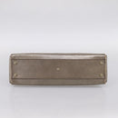 CARTIER Marcello Hand Bag Leather Gold Auth 201954-5