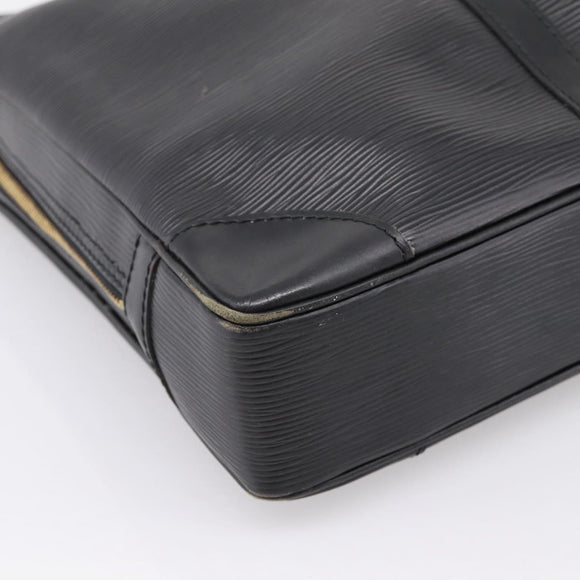 LOUIS VUITTON Epi Porte Documents Voyage Business Bag Black M40321 Auth 201958