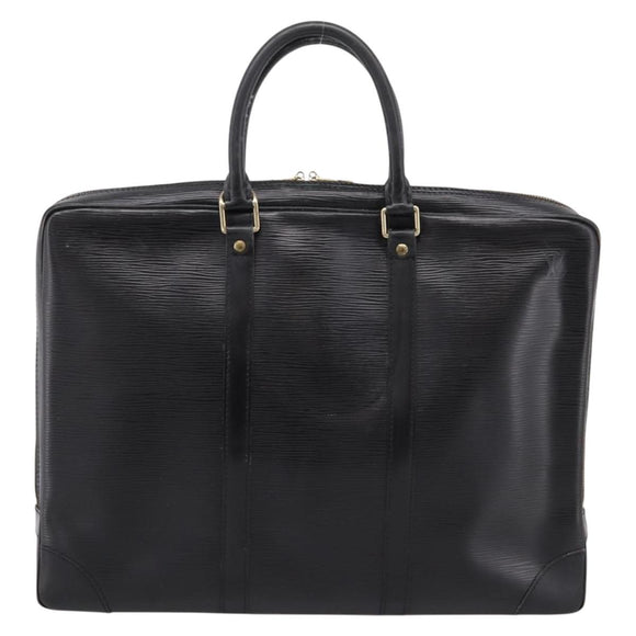 LOUIS VUITTON Epi Porte Documents Voyage Business Bag Black M40321 Auth 201958