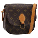 LOUIS VUITTON Monogram Saint Cloud PM Shoulder Bag M51244 LV Auth 201959A-1