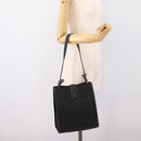 GUCCI GG Canvas Shoulder Bag Black Silver Auth 201960-21