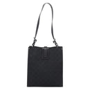 GUCCI GG Canvas Shoulder Bag Black Silver Auth 201960-2