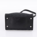 GUCCI GG Canvas Shoulder Bag Black Silver Auth 201960-5