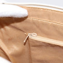 BURBERRY Nova Check Tote Bag Canvas Ivory Silver Auth 201961-21