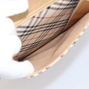 BURBERRY Nova Check Tote Bag Canvas Ivory Silver Auth 201961-26