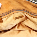 Miu Miu Hand Bag Leather 2way Khaki Gold Auth 201966A-19