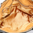 Miu Miu Hand Bag Leather 2way Khaki Gold Auth 201966A-11