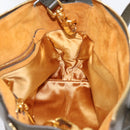 Miu Miu Hand Bag Leather 2way Khaki Gold Auth 201966A-20